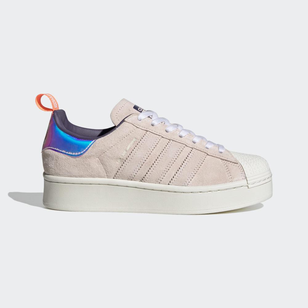 Originals Adidas Superstar Bold Girls Are Awesome Dama Romania - Albi/Corai/Roz FW8084